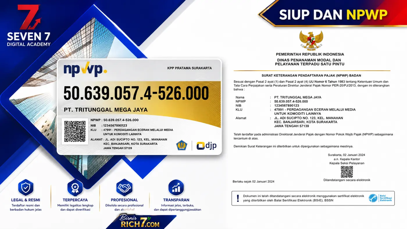 Materi NPWP dan SIUP perusahaan